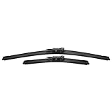 Leises Design: Die Gummi- und Weichschicht sorgt für einen sanften Kontakt mit der Windschutzscheibe ohne Kratzer und Lärm.