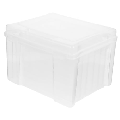 SEWACC Storage Box 6-slot Photo Organizer Organize Photos Documents Compact Design