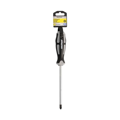 WOLFPACK LINEA PROFESIONAL Destornillador Pozidriv Acero S2 Mango TPR Bimaterial. PZ 3 Ø 8,0 x 150 mm