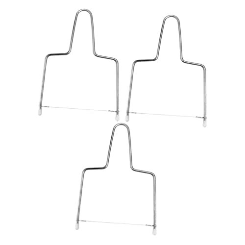 SOLUSTRE 3pcs Stainless Steel Cheese Slicer Handheld Butter Block Cheese Cutting Tools for Kitchen Versatile Utensils for Easy Slicing Butter and Fruits