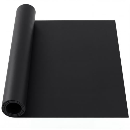 Drydiet 24x60in Rubber Workbench Mat, All Black