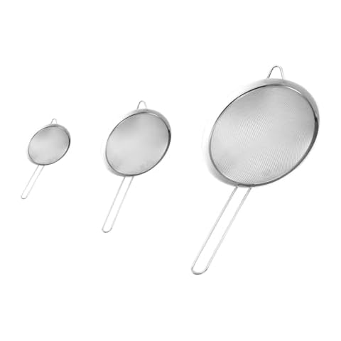 Set of 3 JOYVOX Stainless Steel Strainers Cover
