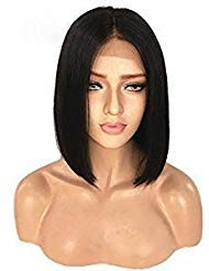 Hair Brazilian Virgin Human Hair Lace Front Wigs Glueless Short Bob Human Hair Wigs Wavy For Black Women 8 inches Short Wavy