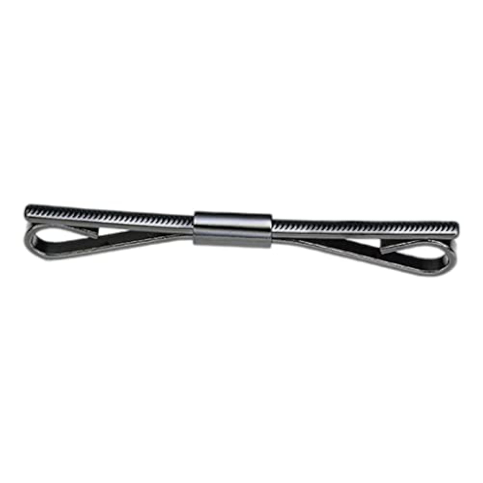 Unisex Metal Shirt Collar Clip Tie Bar Pin, Black