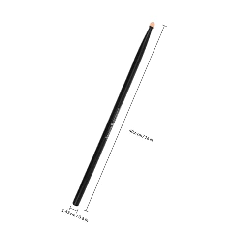 Baquetas VICASKY de madera de arce, negro, para principiantes, con agarre cómodo y peso equilibrado, 2 pares miniatura 2