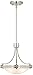 Deco Brushed Nickel Mini Pendant Light 12 1/2