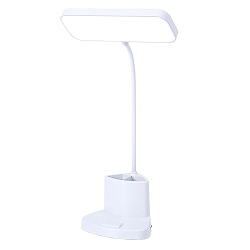 Image of Table Lamp for Study,LED Light with Pen Stand & Stationery Holder,Mobile Stand,Multi-Compartment,3 Colour Lighting & Dimmable Brightness Desk Lights,Reading Lamp for Study