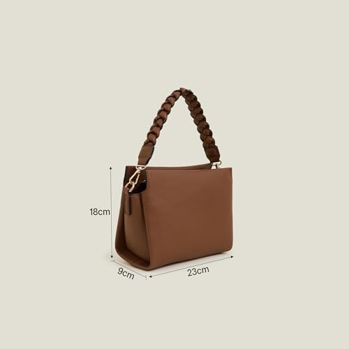 Image of Accessorize London Women's Plait Strap Sling Bag | Sling bag for woman latest | crossbody bag for women stylish | Ladies Purse Handbag | Ladies Gift
