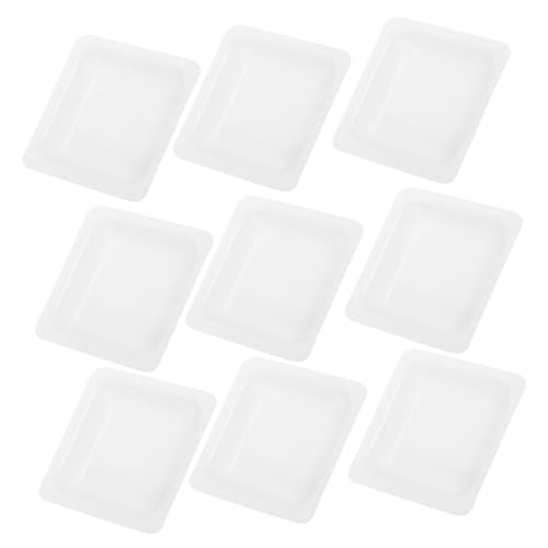 BUGUUYO 50個プラスチック製実験用計量皿 称量盤 粉末 液体対応 滑り止め表面 ラボ用多目的トレイ 化学実験機器