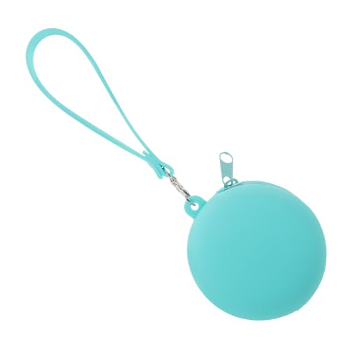 VALICLUD Portable Silicone Coin Pouch Cartoon Storage Case for Coins Keys and Accessories Lightweight Zipper Wallet Green for Boys and Girls and Adults