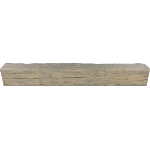 Heritage Timber Salvaged Timber Faux Wood Beam, 3-Sided (U-Beam), 3 1/2"W x 3 1/2"H x 72"L, Sandstone Finish by Ekena Millwork - Image 4