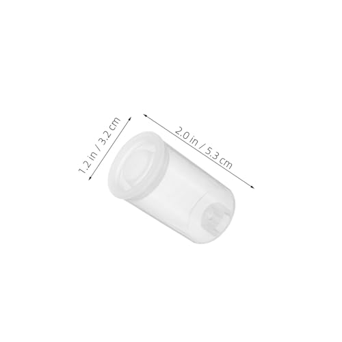 Caja plástica transparente con tapa redonda portátil de almacenaje 2