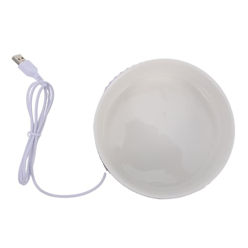 Hemoton Pet Bowl Ceramic Heated Cat Water Dish Thermostatic Spill for Indoor Outdoor Cats