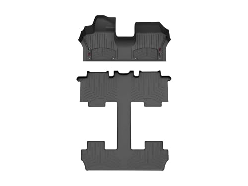 WeatherTech Custom Fit FloorLiners for VW ID. Buzz - Full Set (441824-1-4), Black