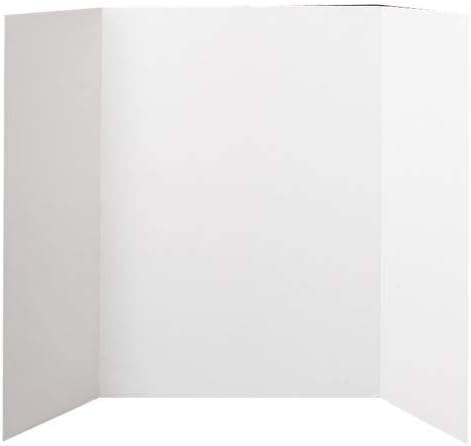 White Tri fold Spotlight Foam Presentation Board 1188 x 840mm (A0-A1) For Displaying Artwork And Projects x 2 Boards