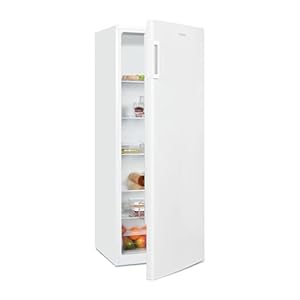 Exquisit Kühlschrank ohne Gefrierfach, Großer Kühlschrank, 5 Ablagen, 242 Liter, Vollraumkühlschrank 143 cm hoch, KS5320-V-H-040E weiss