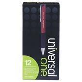 Bolígrafo retráctil gel Universal One rojo