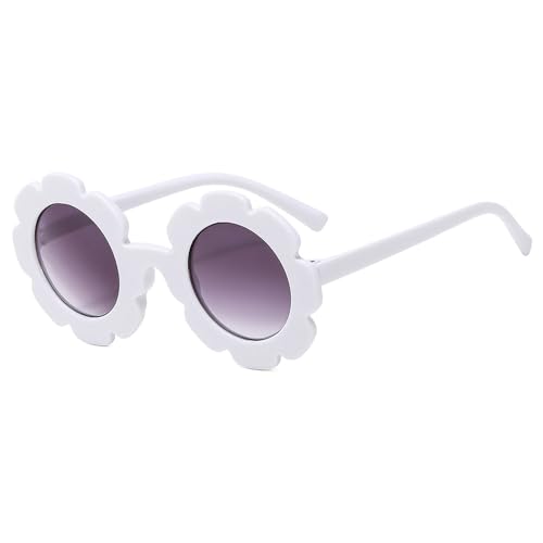 Round Flower Sunglasses for Girls Kids Sunglasses Baby Flower Shaped Cute Glasses UV Protection Outdoor Beach Eyewear