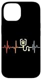 Tierarzt Herzschlag Retro Kleintierarzt Herzlinie Hülle für iPhone 14
