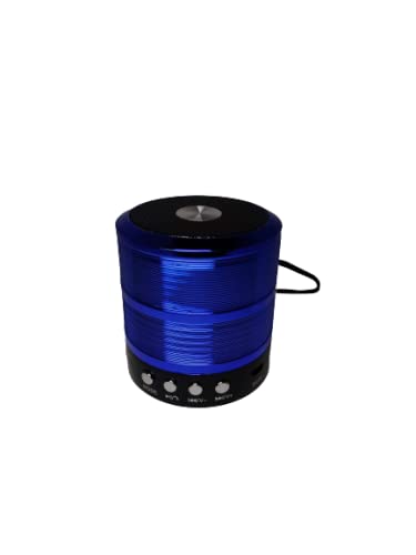 ABC Trading Mini Wireless Bluetooth Speaker for Indor and Outdor Party | Rechargable Speaker |(Blue, Size 3x3x3 inch)