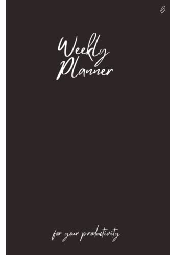 Weekly Planner: agenda, classy planner, best schedule for productivity
