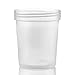 Sterile Specimen Cups Individually Bagged with Lids [10 Count] 4 oz Clear Urine Collection Cup with Leak Proof Screw On Covers - 4.5 Compacity Specimens Jar – for Safe Pee, Stool, Semen Sample Testing