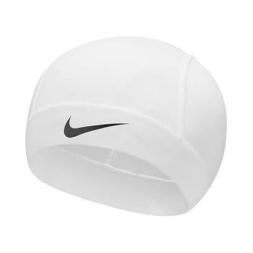 Nike Herren Pro Skull Cap 3.0 Sportmütze Running Training Fitness Unterhelm Mütze atmungsaktiv White/Black One Size