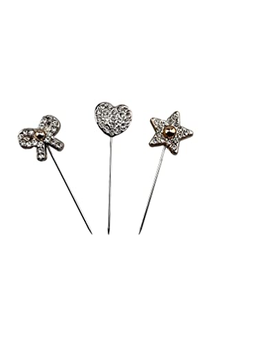 Image of stone hijab pin set of 3 pcs /scarf pin /hijab pin