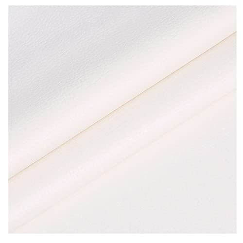 Tissu vinyle imitation cuir blanc pour sac et loisirs créatifs