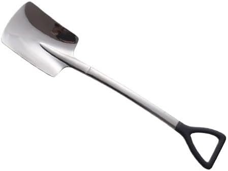 Silverware Flatware Set, 1/4/6/8/10/12pcs Retro Black Mirror Handle Iron Soup Spoon 304 Stainless Steel Coffee Spoon Dessert Spoon(12 Pieces)