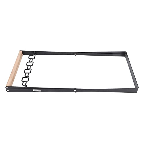 Faltbarer Müllsackständer, Müllsackhalter, Gummi-Holzgriff, Eisenständer, Zusammenklappbarer Kunststoff-Recyclingsackhalter für Den Innen- und Außenbereich(Schwarz) - Image 5