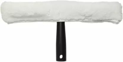 Qwick Click Cotton Window Washer Cleaning Tooling, New Handy Window Glass Wiper & Cars Windshield Cleaner Handle Glass Cleaner Wet & Dry Mop (White, Black)