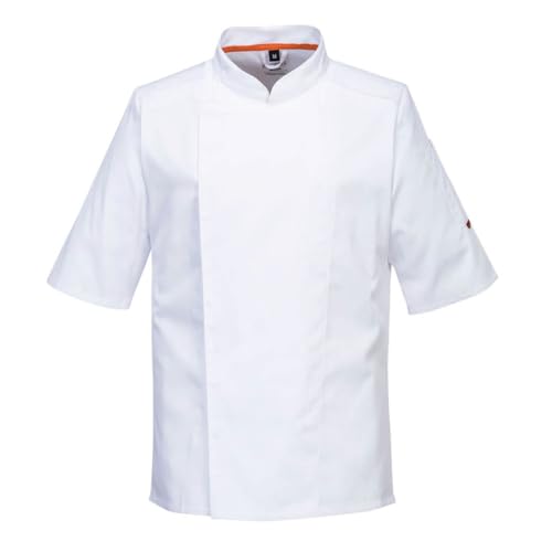 Veste de cuisine MC vêtement de travail stretch blanc Portwest M