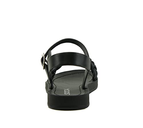 Soda TARINA-2 KIDS/CHILDREN/GIRLS Casual Open Toe Single Braided Band Fashion Slide Flat Sandal with Adjustable Ankle Strap2