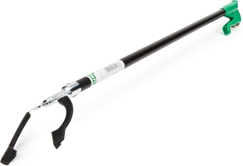 UNGER NN140 NiftyNabber PRO Litter Picker - Trash Rubbish Picker Grabber HEAVY DUTY 140cm - Multi-Purpose Reacher Grabber Stick - Steel Claw with Rubber Grip
