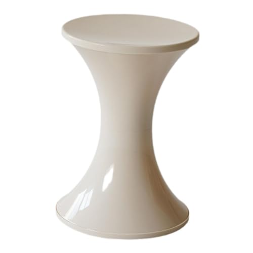 PETSOLA Taburete Almacenaje Ottoman Puf Reposapiés Taburete Multifunción Fabricado en PP Ligero Asiento Y Mesa Auxiliar con Tapa Desmontable Adecuado para Sal, Blanco, Individual