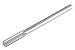 Accusize Industrial Tools 16.0 mm H.S.S. M2 Straight Shank Straight Flute Chucking Reamers, Right Hand, 14.4 mm Shank Dia, 8 Flute, 9'' Oal, 0400-5160