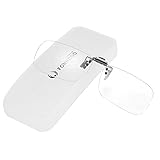 FONHCOO Blue Light Blocking Glasses Clip on for Women & Men - Clips On Your Prescription or Reading Glasses Lightweight Rimless Frameless Anti-Glare, Anti-Fatigue