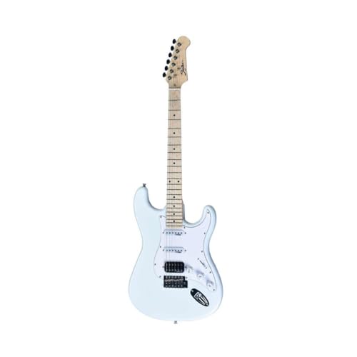 Guitarra Shelter SSW Olympic White Corpo Basswood Braço Maple Captadores Wilkinson HSS