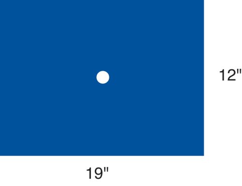 Medline Circumcision Surgical Drapes, Sterile, 19 Inches x 12 Inches, IXPE Foam, 5/8 Inch Circular Fenestration, Case of 40 Each