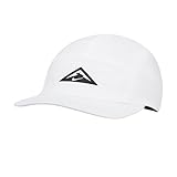 Nike Dri-FIT Sports Light Trail Running Cap Unisex (White/Black, One Size)