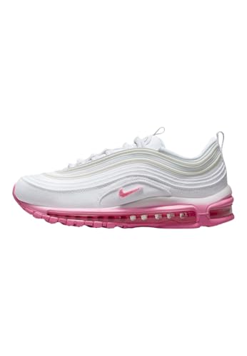 Traspirante NIKE Air Max 97 - Scarpe da ginnastica da donna, alla moda, Schiuma bianca e rosa, 38 EU