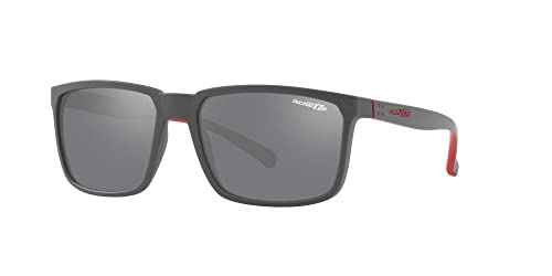 ARNETTE Man Sunglasses Matte Black Frame, Polarized Dark Grey Lenses, 58MM2