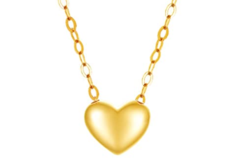 Collier de coeur doré tendance idéal pour sublimer vos tenues de soirée