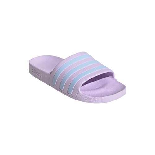 adidas 3 Stripes Adilette Slides Badelatschen (lila/blue, EU Schuhgrößensystem, Erwachsene, Numerisch, M, 40.5)