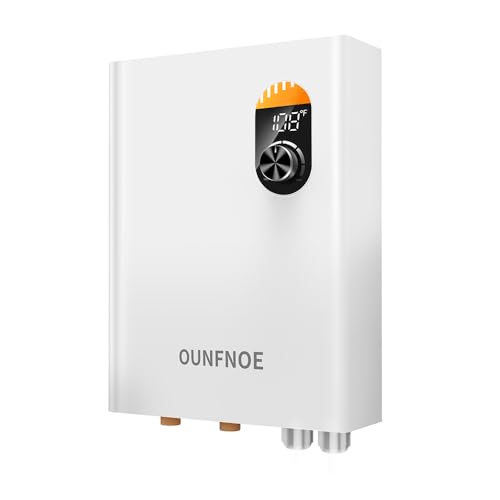 Tankless Hot Water Heater Electric, Ounfone 18KW 240V on Demand Electric Water Heaters Under Sink...