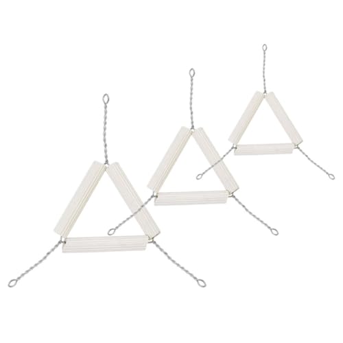 Ciieeo - Ciieeo 3pcs Triangle Crucible Stand Set 55mm, 65mm, 75mm Clay Bases for Chemistry Heating, Laboratory Crucible Shelf and Support Rack for Teaching and Experimental Use