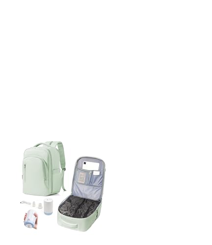livbote Mochila a vácuo com bomba de ar, mochila de viagem com sistema de vácuo, Verde menta - 0c, Medium, Mochila a vácuo