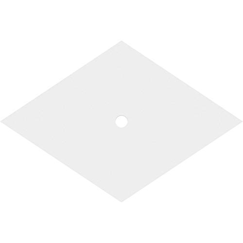 Image of Ekena Millwork CMP20X13DD-01000 Diamond Architectural Grade PVC Contemporary Urethane Ceiling Medallions 20 inchW x 13 3 /8 inchH x 1 inchID x 7 inchC x 1 inchP