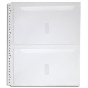 キングジム スキットマン 取扱説明書ファイル専用ポケット 2段タイプ A4タテ 2・4・30穴 2630PA 1パック(4枚) (×20セット)